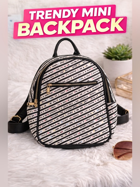 FRIENDS Handbags - Friends TV Show Mini Backpack Quotes Print 90s Sitcom Fan Merch Cute Bag